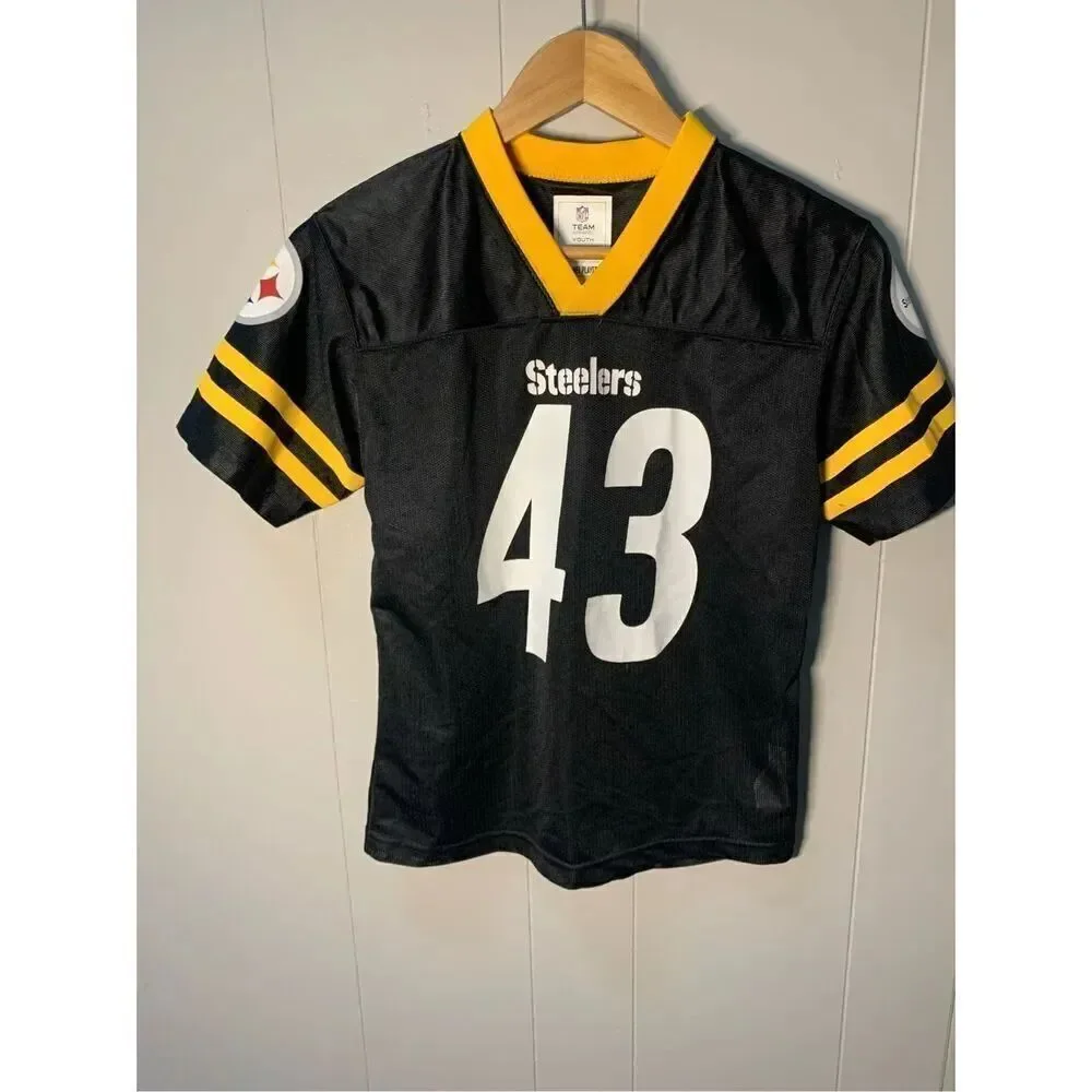 NFL Kids Pittsburgh Steelers 43 football jersey Polamalu Youth Medium
